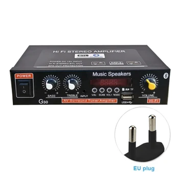 

G30 FM Radio Audio Receiver Iron Dual Channel Stereo Amplifier System HIFI MP3 Wireless Bluetooth Sound Power Home Theater