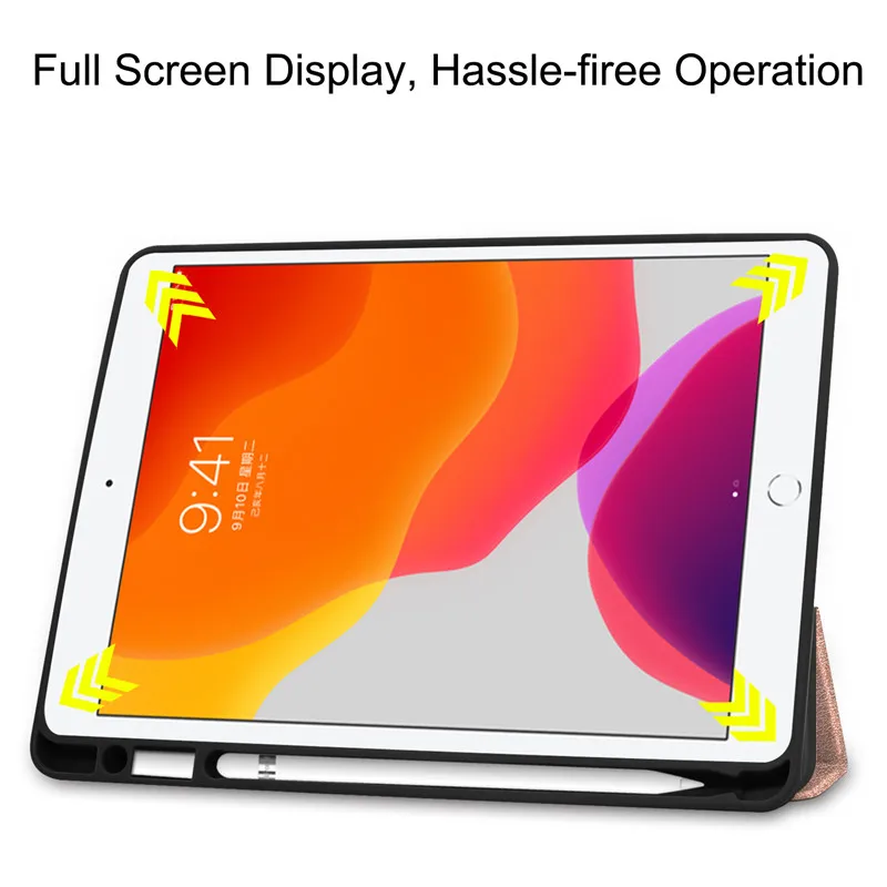 10,2 ''чехол для apple iPad 10,2, чехол для iPad 7 поколения, чехол с карандашом, мягкий ТПУ, умный чехол, чехол для iPad 10,2 дюймов