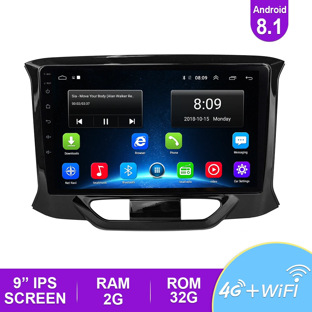 GPS Navigation Android 8.1 No 2din 2 Din Dvd Player Car Rdio For LADA X Ray Xray 2015 - 2019 Car Radio Multimedia Video Player