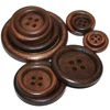 10PCs 30PCs Natural Wood Round Piping Wooden Buttons Coffee DIY Sewing Scrapbooking For Clothes Handmade 4 Holes 10-40mm ZIEENE ► Photo 3/5