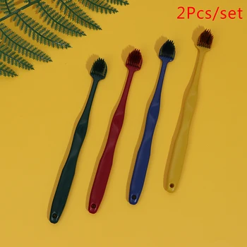 

2Pcs/set Triangle Floss Interdental Brush Orthodontics Brakes Cleaning Toothbrush