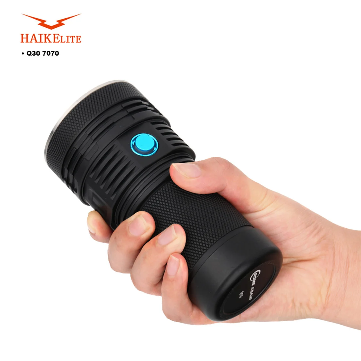 US $80.42 Haikelite Q30 LED Flashlight 7070LED Bead High Power 13000Lumen for Outdoor Multifunction IPX8 Waterproof Flashlight 5Modes