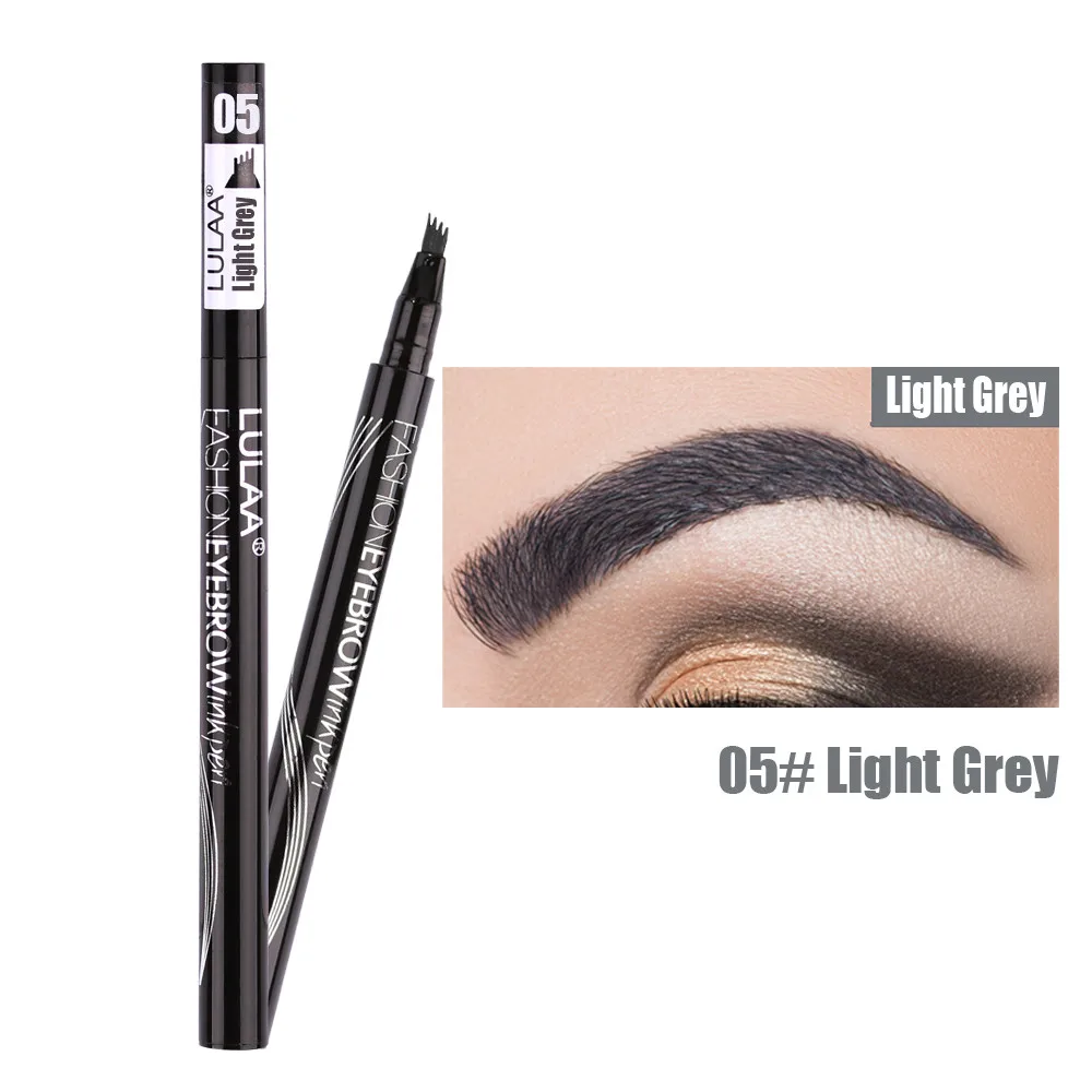 05 Liquid Eyebrow Pencil Four Heads Eye Brow Enhancer Waterproof Sweat-proof Four-claw Eyebrow Pen Tattoo Pencil Women Makeup Tools - Цвет: 05