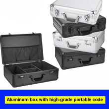 Алюминиевый Чехол для инструментов чемодан ящик для файлов ударопрочный оборудование для обеспечения безопасности камеры чехол для демонстрации образцов toolbox с пеной