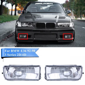 

Accessories Clear Lens Easy Install Car Replacement Durable Fog Light Case Bumper ABS Waterproof For E36 92-98