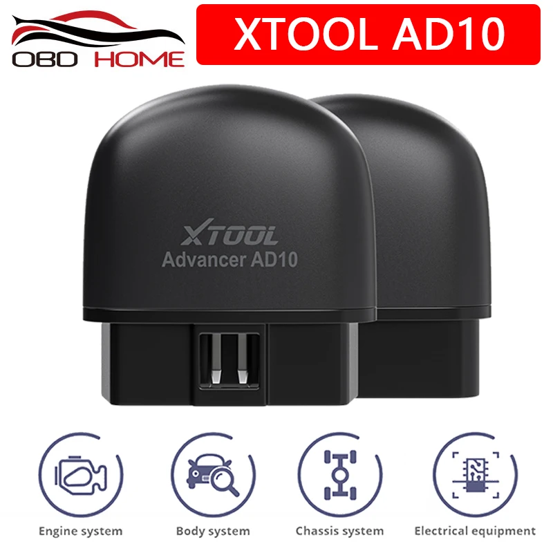 XTOOL AD10 OBD2 диагностический инструмент сканер кода двигателя Многоязычное