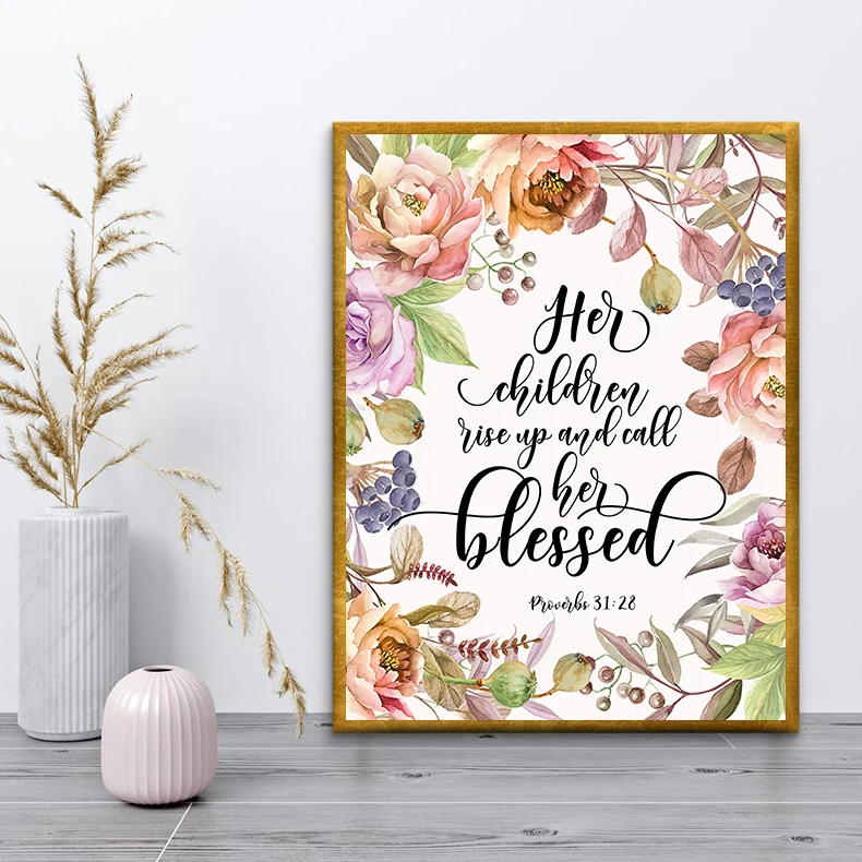 Bible-Verse-Canvas-Painting-Butterfly-Flowers-Poster-and-Prints-Christian-Wall-Art-Inspirational-Quo (2)