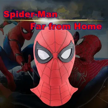 

Spider-Man Far from Home Spiderman Mask Spider Man Soft PVC Mask for Halloween Party Superhero Whole Face Helmet for Adult
