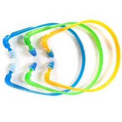 Bouchons d'oreille réutilisables en Silicone, 1 pièce, réduction du bruit, Protection auditive, natation 