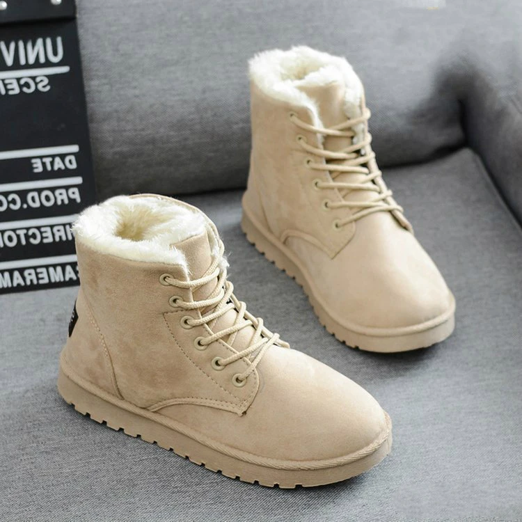 Женские зимние ботинки Martin Теплые ботильоны на платформе Botas Mujer Осень зима