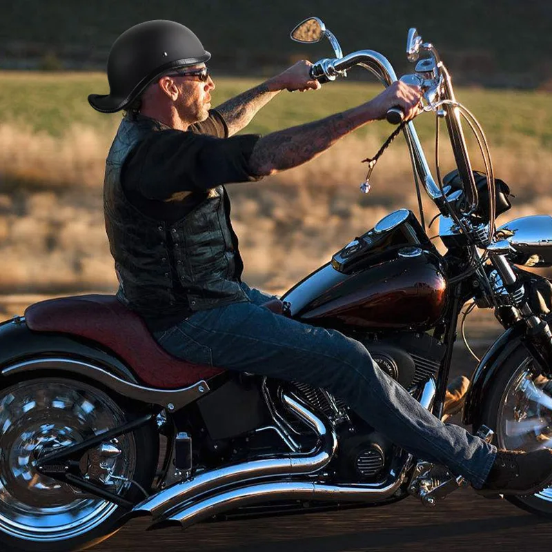 Ретро полушлем с открытым лицом мотоциклетный шлем мотоциклетный гоночный внедорожный шлем