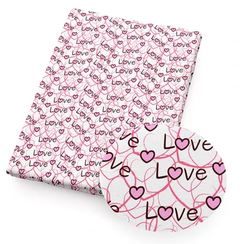 

David accessories 50*140cm Flower Love 4 Ways Stretch Fabric Sewing Quilting Fabrics Quality for Needlework,c12149