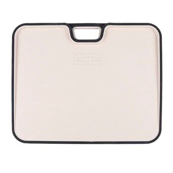 

Wheat Straw Chopping Board Multi-function Cutting Board Non-slip Fruit Cutting Board Double-sided Chopping Block for Home (Beige