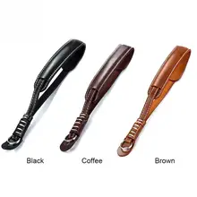 

PU Leather Camera Hand Strap With Quick Release Plate Camera Strap For Sony SLR DSLR Cameras Accessories Black Brown Coffee