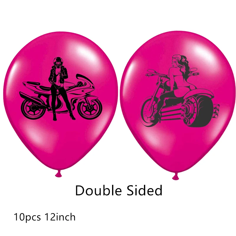 10pcs 12inch Гоночный флаг автомобиль гоночный мотоцикл шары черный белый клетчатый гоночный автомобиль баллон день рождения украшения Детские игрушки Globos - Цвет: 10pcs 12inch