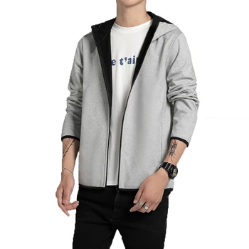 

Men Jacket Brand New 2019 Men Hoodies Sweatshirts Jackets Young Man Streetwear Hooded Jackets Male Casual Outwear Coats M-XXXL