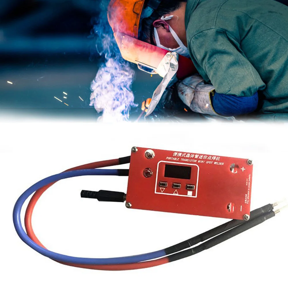 

Mini Spot Welder Machine Portable Transistor 18650 Lithium Batteryspot Welder LCD Display Super Capcitor Power Supply Welding