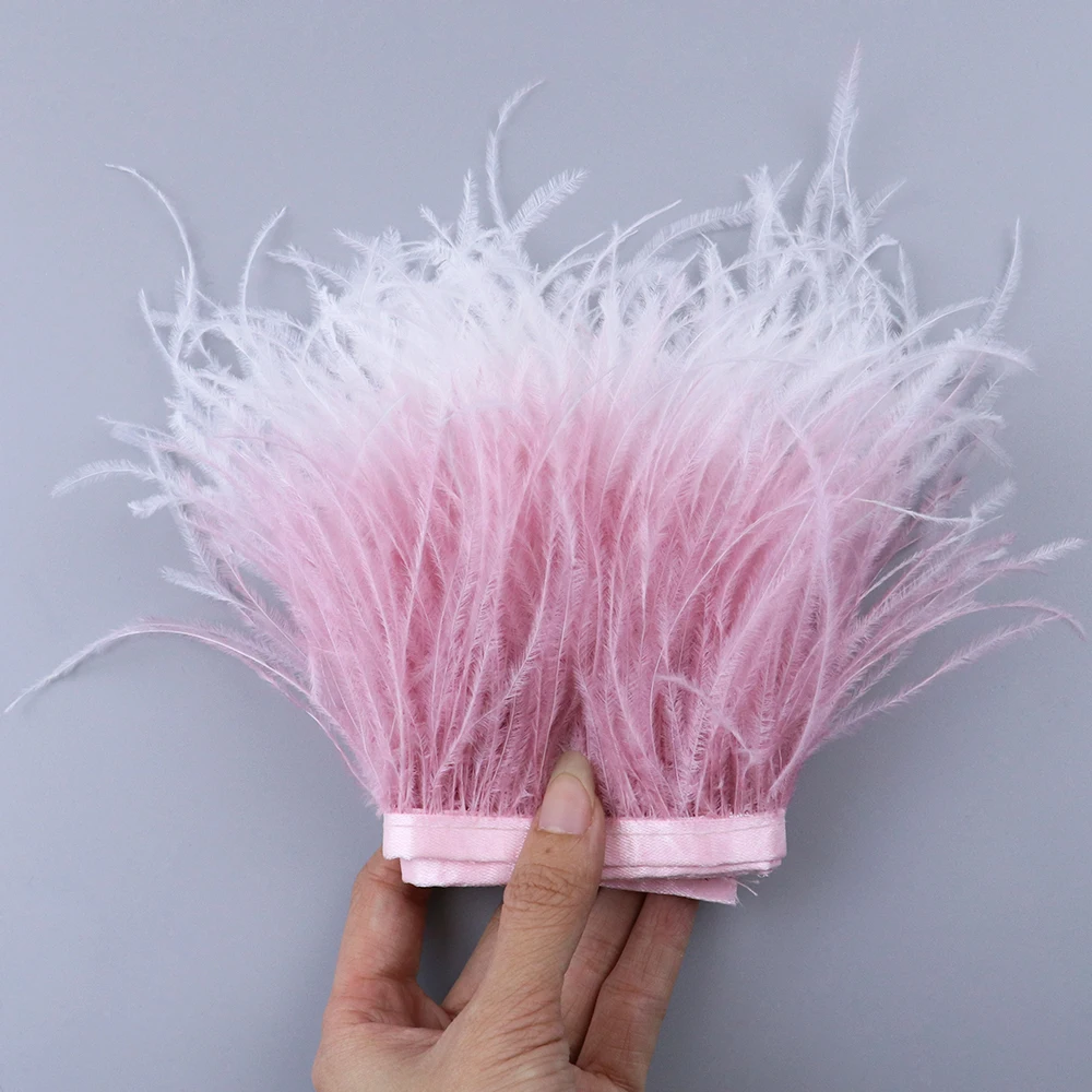 Ostrich Feather Decoration Accessories  Ostrich Feather Feathers Trim -  Dyed - Aliexpress