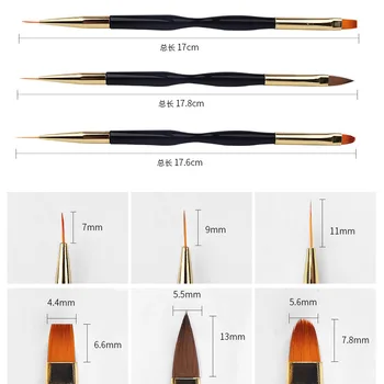 

Cross Border for Manicure Implement Double Headed Coloured Drawing Line Drawing Pen Varved Bracing Wire Line Drawing Pen Gold