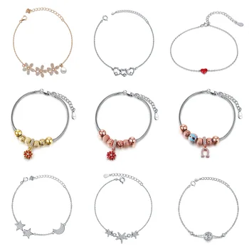 

Jiayiqi Super Low Price Clearance Christmas Gifts Silver Bracelet 925 Sterling Silver Women'S Bracelets Luxury Bracelet Jewelry