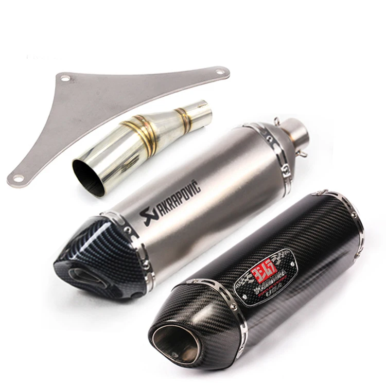 

Motorcycle exhaust muffler escape Slip-on For KYMCO Rowing XCITING 300i 250i CT250 Motorcycle Mid Section Yoshimura Exhaust Pipe