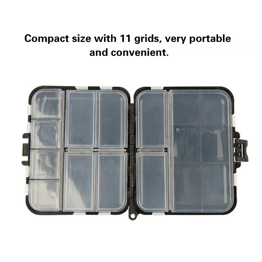 Mini Fishing Tackle Box Multiple Compartments Container Portable Waterproof Lure Bait Hook Case Outdoor Activity Tool