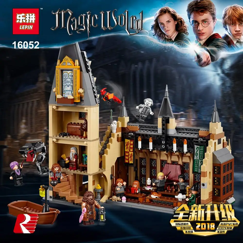 

For lepinblocks Magic School legoelys Set Hogwarts Great Hall Ron McGonagall Model Building Blocks Castle Hall Blocks Toys 75954