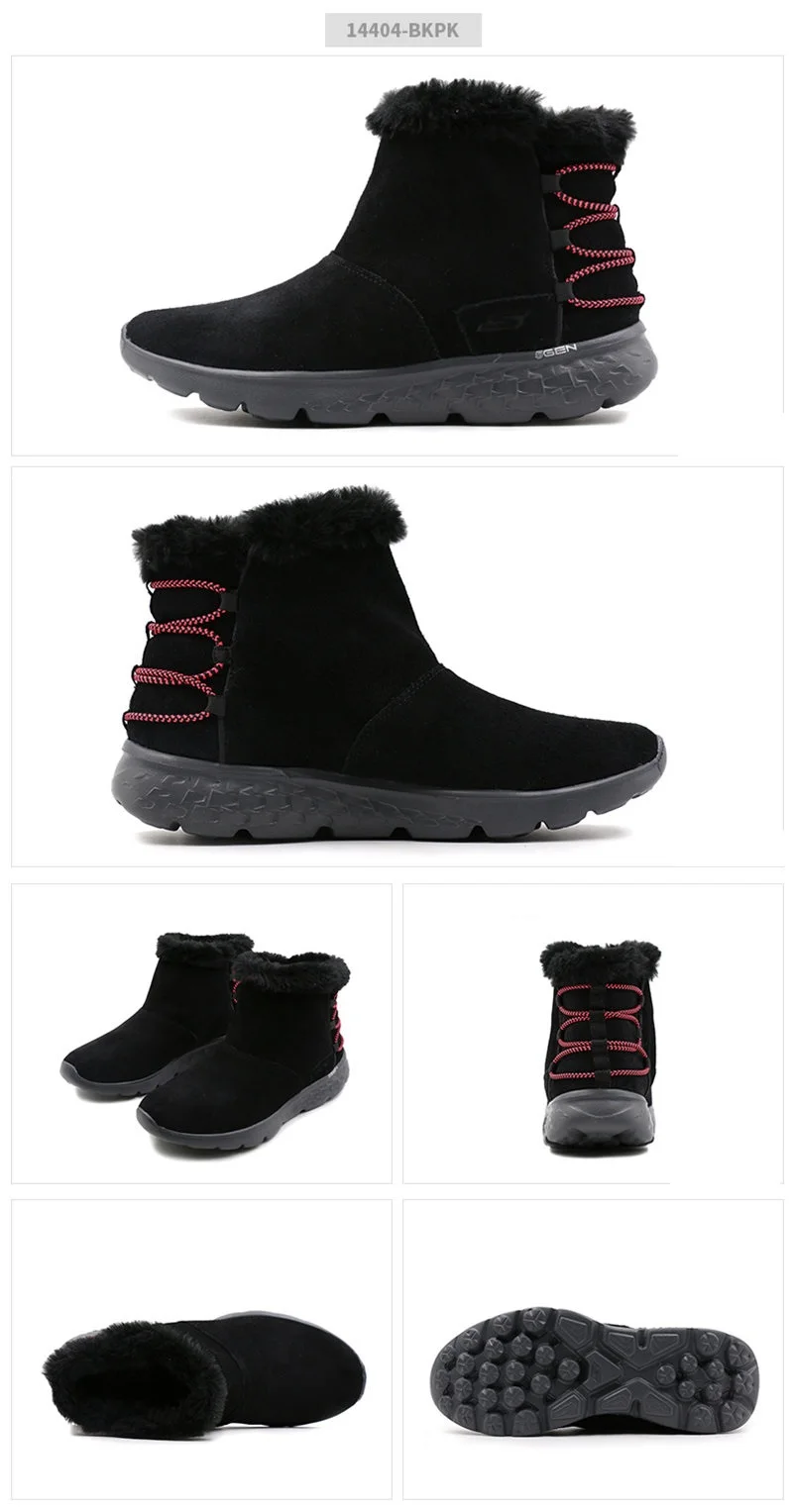 Skechers botas de invierno mujeres cómodas 2019 botas de nieve mujeres  botines calientes zapatos de alta calidad botines femeninos 14404 BKPK|Botas  hasta el tobillo| - AliExpress