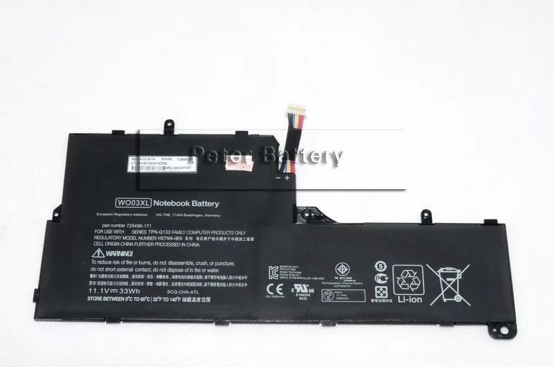 JIGU LC32PA124 STL-CHA-LG W003XL 611708-001 725496-171 ноутбук Батарея для hp мини 100e X100E