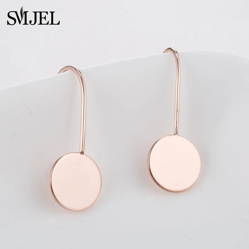 

SMJEL Korean Earring Version of the Simple Long Tassel Pendant Circle Earrings Studs female Jewelry Accessories Wholesale
