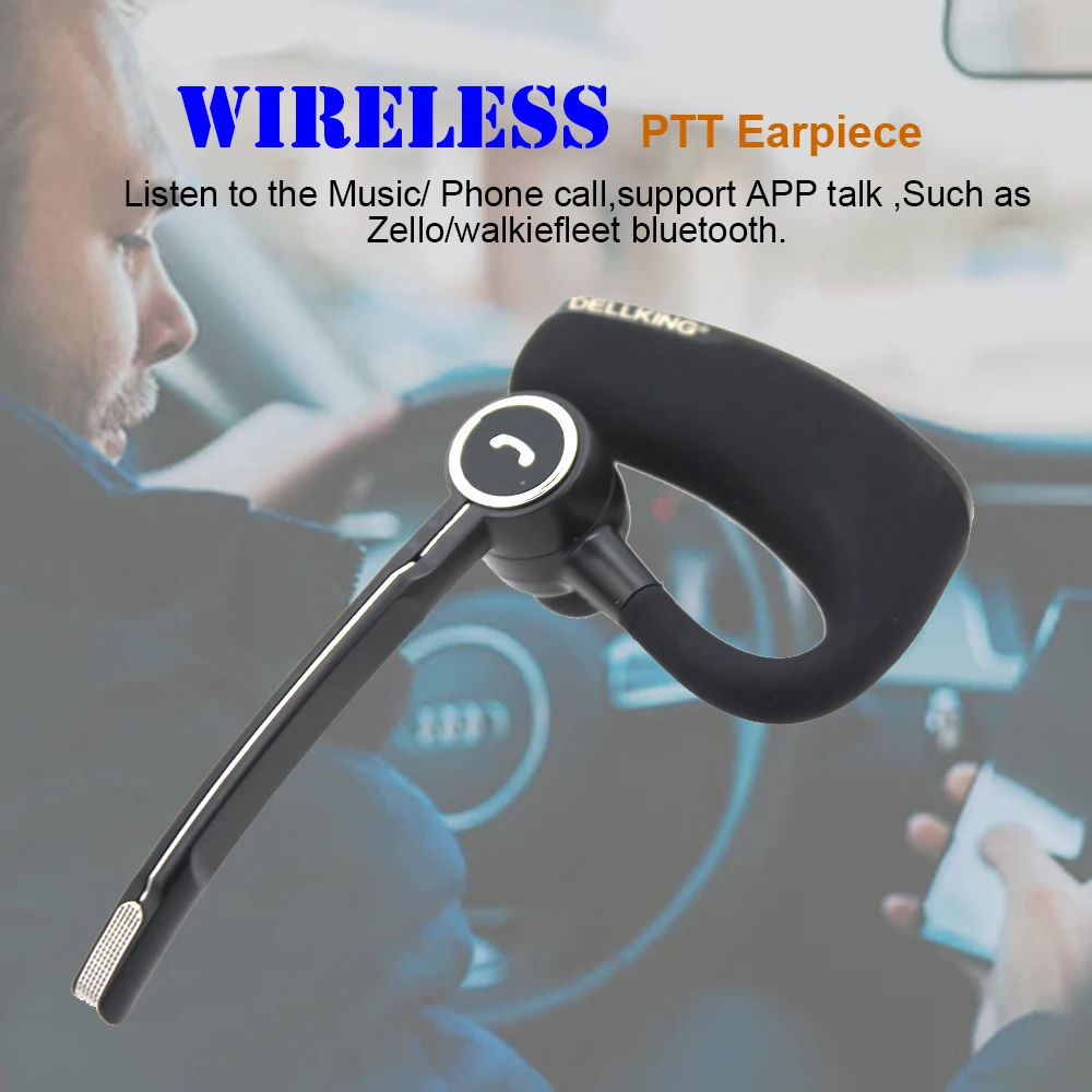 Anysecu Wireless Bluetooth Earphone E0 Bluetooth PTT Headset For Android Radio Cell Phone REAL PTT ZELLO 5