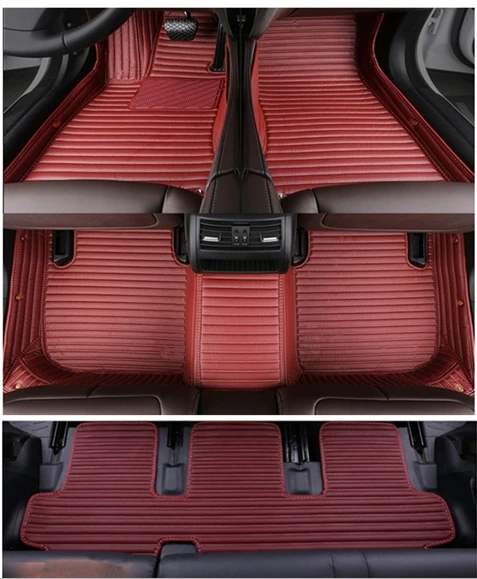 

High quality! Custom special car floor mats for Ford Everest 7 seats 2019-2016 non-slip waterproof car carpets for Everest 2018