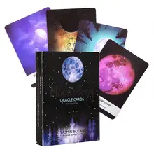 44 шт Набор карточек для настольных игр и набор справочников для Moonology Oracle Tarot английские карточки палубные игры для семейных вечерние игральные карты