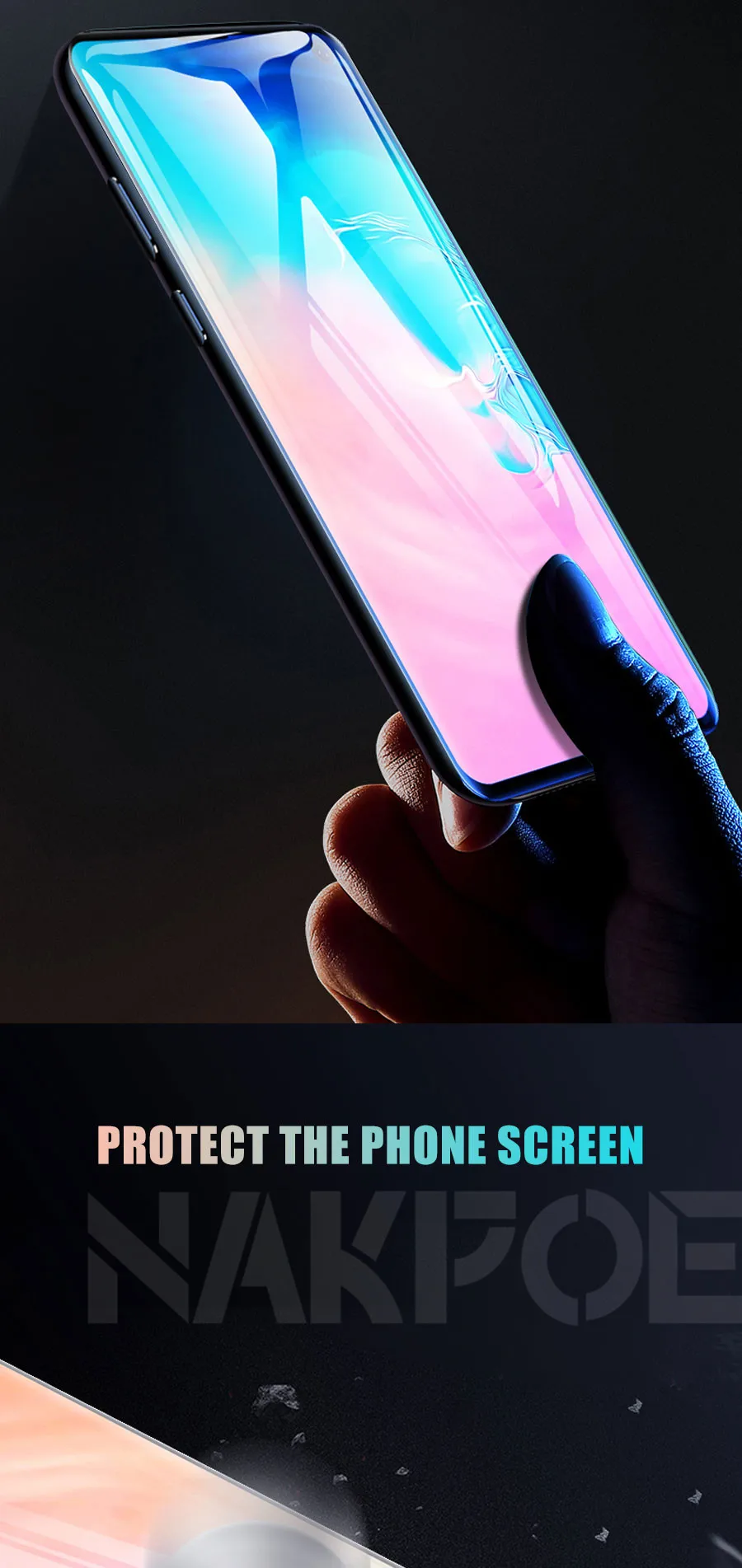 100D защитное закаленное стекло для samsung Galaxy S10 S9 S8 Plus S10e S7 Edge Note 8 9 10 Plus стеклянная защитная пленка