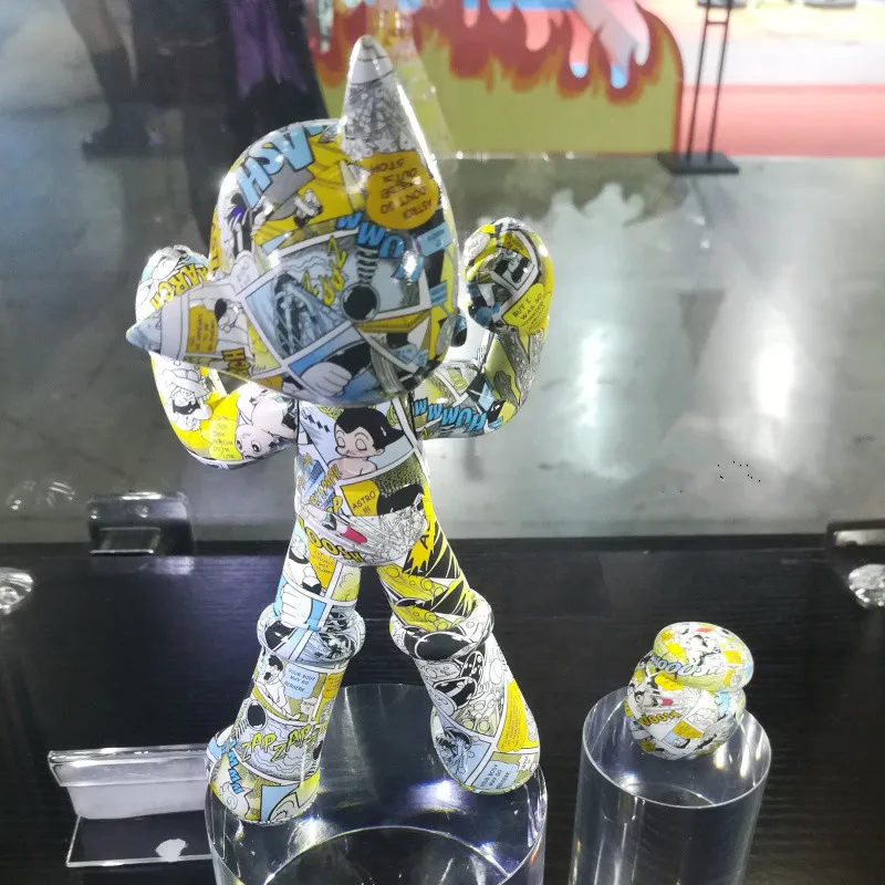 Аниме Tetsuwan Atom Osamu Tezuka цвета сплав астромальчик кукла уличное искусство GK статуя ПВХ фигурка Коллекция Модель игрушки M2742