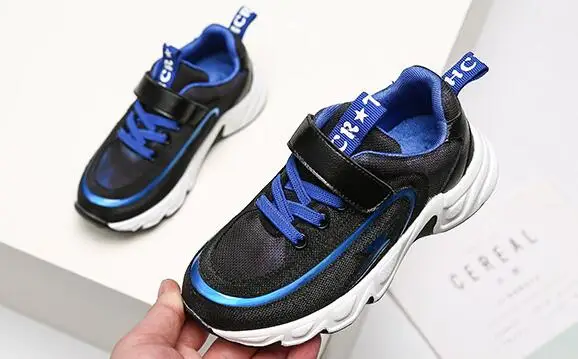Children Black Shoes Baby Girls Soft Sport Sneakers Boys Casual Shoes