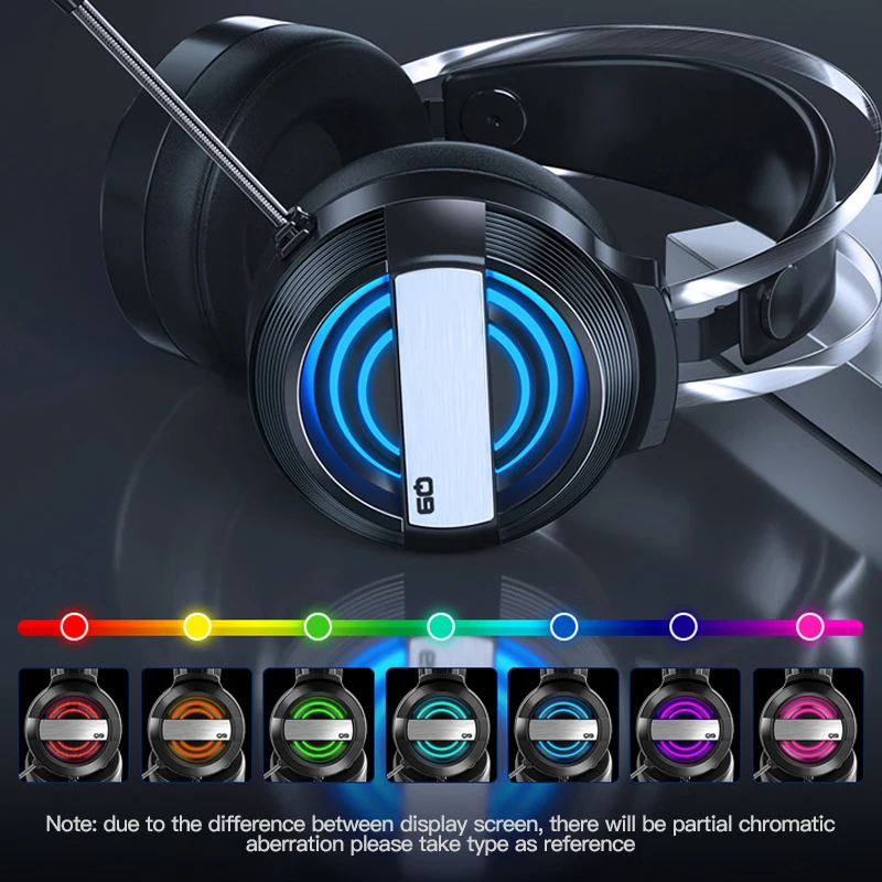 The New Professional Headset for Computer PS4 Gaming Headphones Adjustable Bass Stereo PC Wired Headset With Mic Gifts