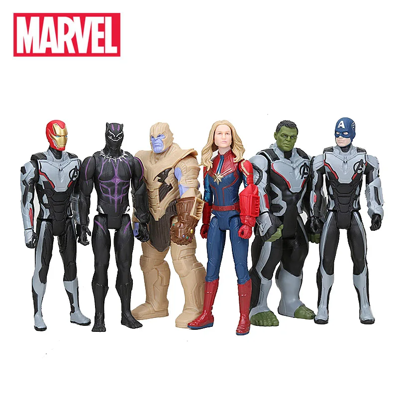 30 см Marvel Мстители 4 финал танос Квантовый костюм Халк Железный человек Капитан