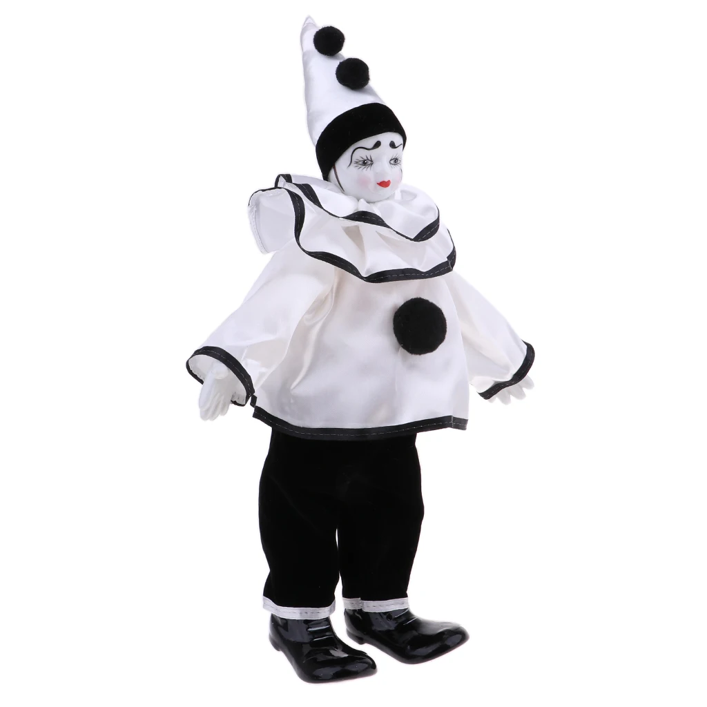 38cm Porcelain Dolls Clown For Kids Birthday Gifts Toy Home Table Decoration Kids Toy Gifts #4