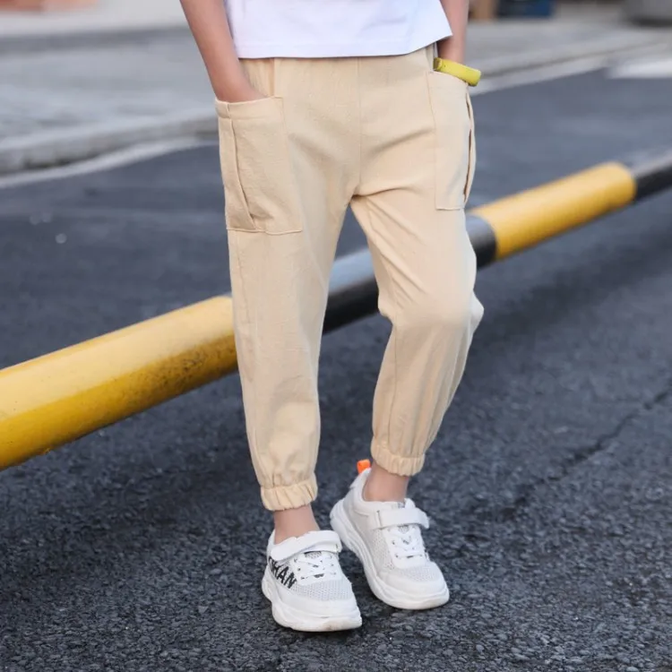 

BOY'S Summer Pants 2019 New Style Children Anti Mosquito Pants Thin Boy Athletic Pants Big Boy Casual Childrenswear Fashion