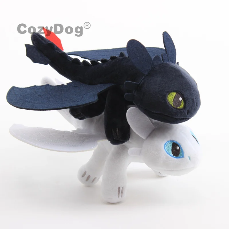 

25-60 cm How to Train Your Dragon 3 Plush Toys White Toothless Night Fury Meatlug Stormfly Light Fury Stuffed Animal Dolls Gift