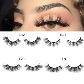 

Wowangel Princess 10 Pairs 3D Mink Hair False Eyelashes Natural/Thick Long Eye Lashes Wispy Makeup Beauty Extension Tools