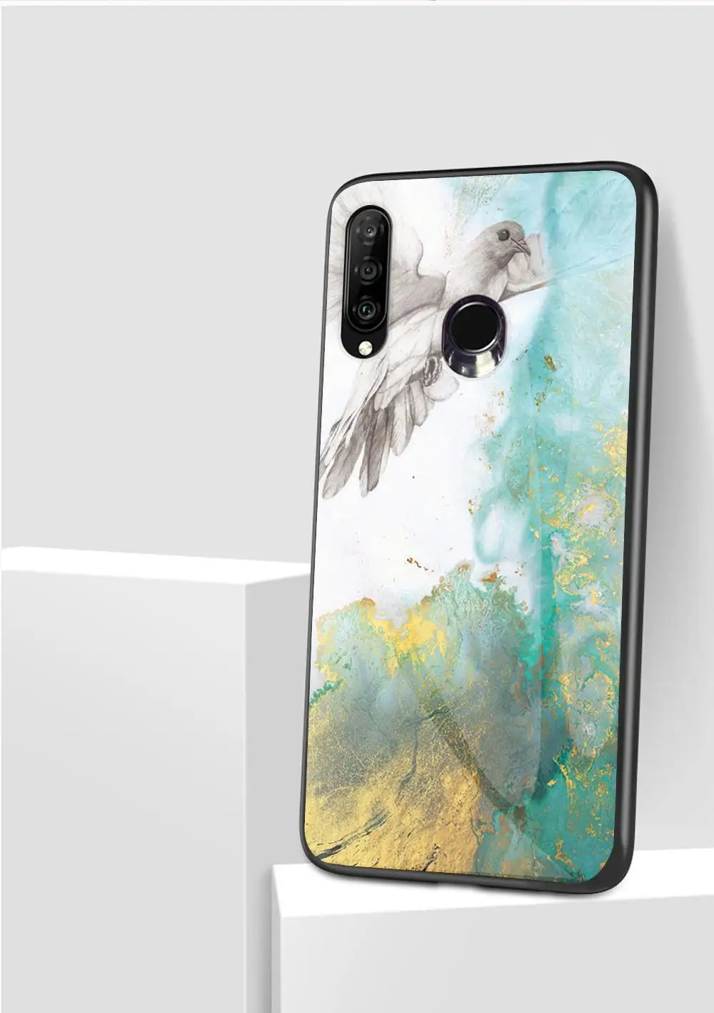 Мраморный чехол из закаленного стекла для huawei P Smart Plus P20 P30 Honor 9X Pro 8X 8C 8A 8 9 10 20 lite 10i 20i Тонкий чехол из ТПУ