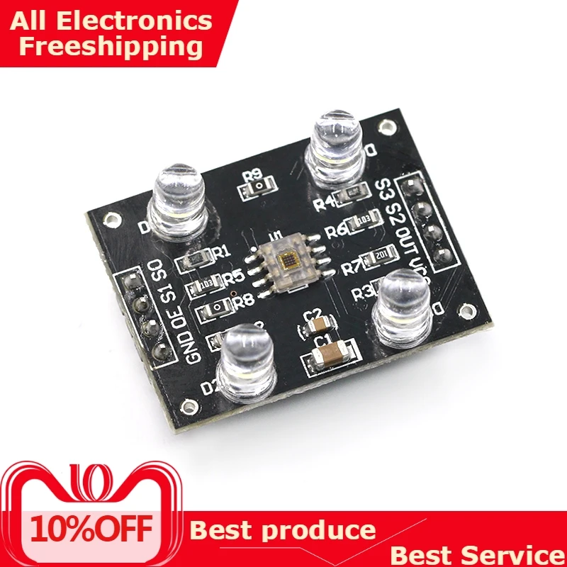 

Free Shipping Color sensor TCS230 TCS3200 Color Recognition Sensor Detector Module DC 3-5V Input