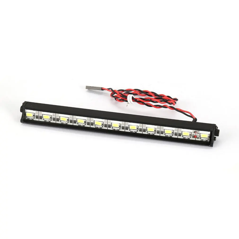 Metal Roof Light Bar LED Lamp for 1/10 RC Climbing Car Model Traxxas HSP Redcat RC4WD Tamiya Axial Scx10 D90 HPI 313 Wheelbase