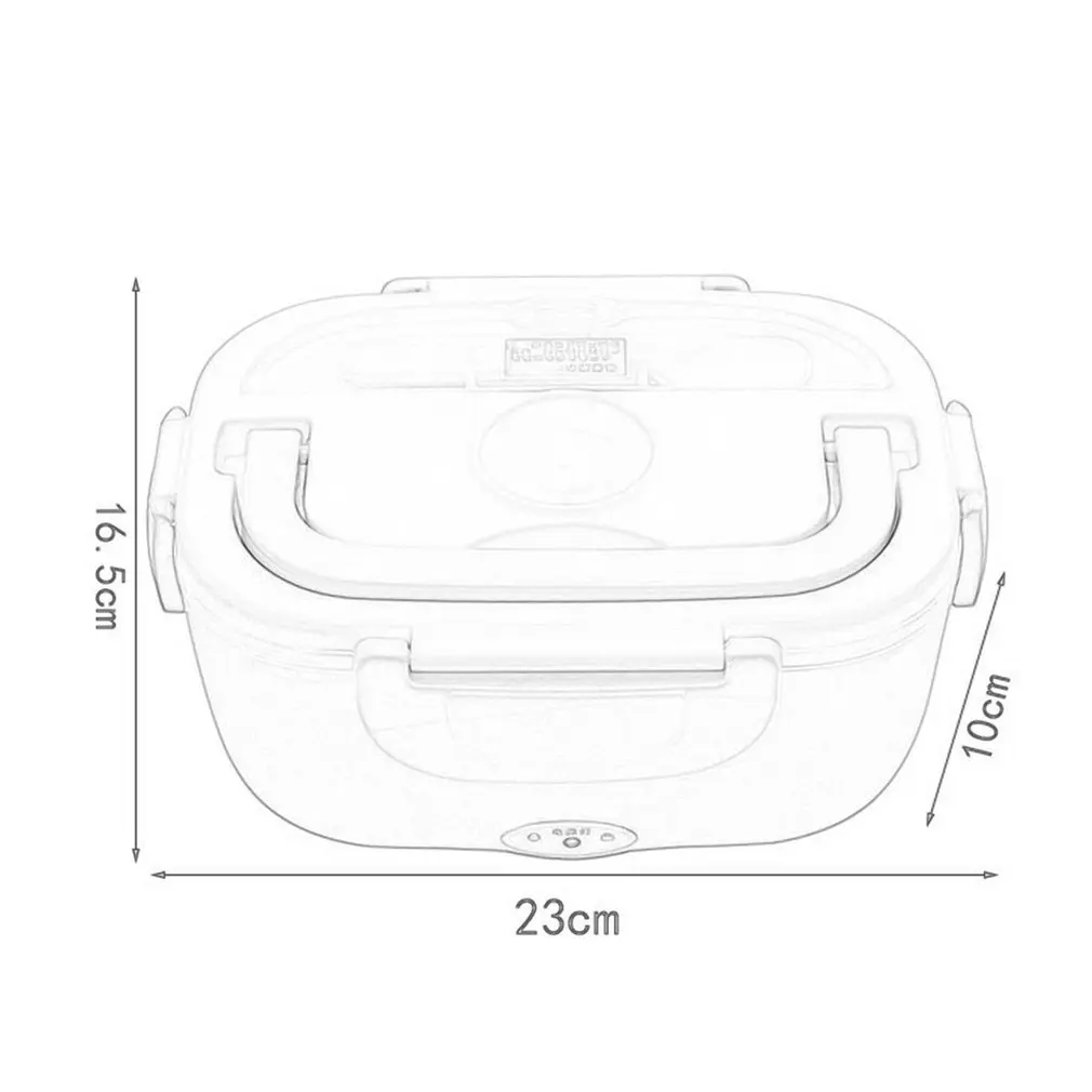 Портативный 1.05L Электрический нагревательный Ланч-бокс с автомобильной вилкой, подогреватель пищи для школы, офиса, дома, пластиковая посуда