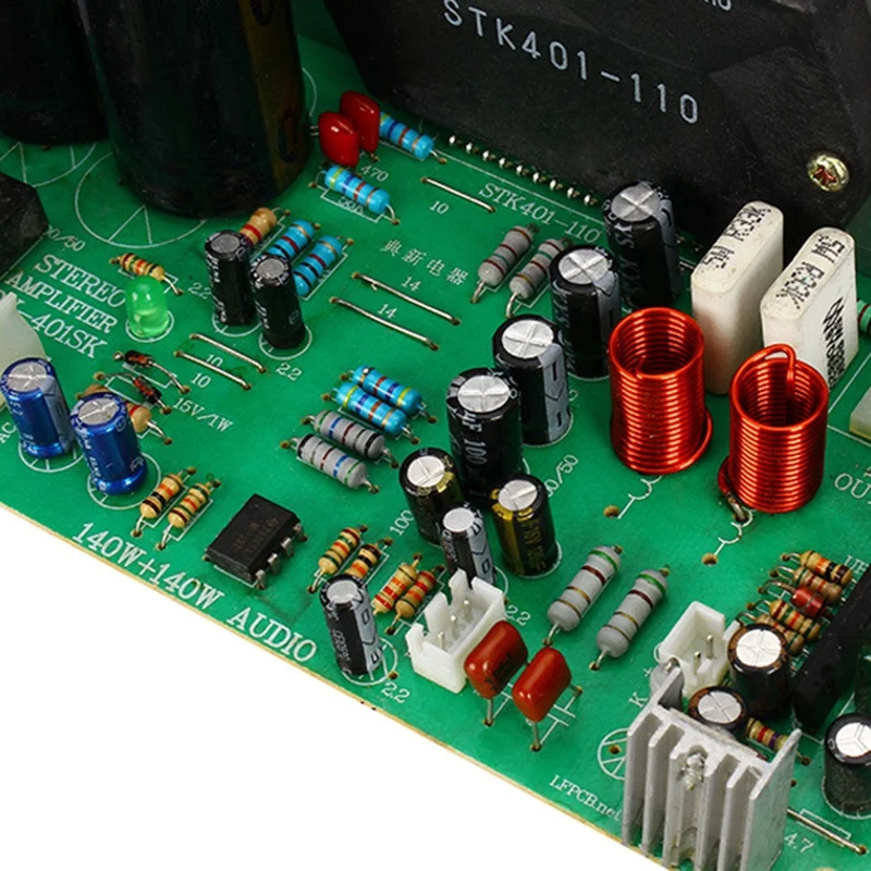 MOOL Stk401 аудио усилитель доска Hifi 2,0 канал 140W2 усилитель мощности плата Ac24-28V домашнего аудио за 7294/3888 T0342