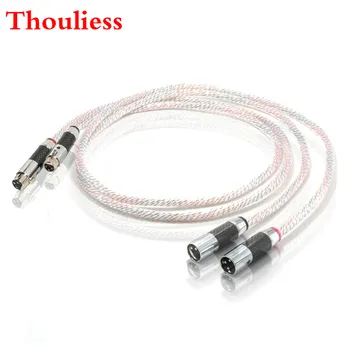 

Thouliess Valhalla Odin Single Crystal Silver XLR Balanced Cable Interconnect Cable Carbon Fiber 3pin XLR Male to Female Cable
