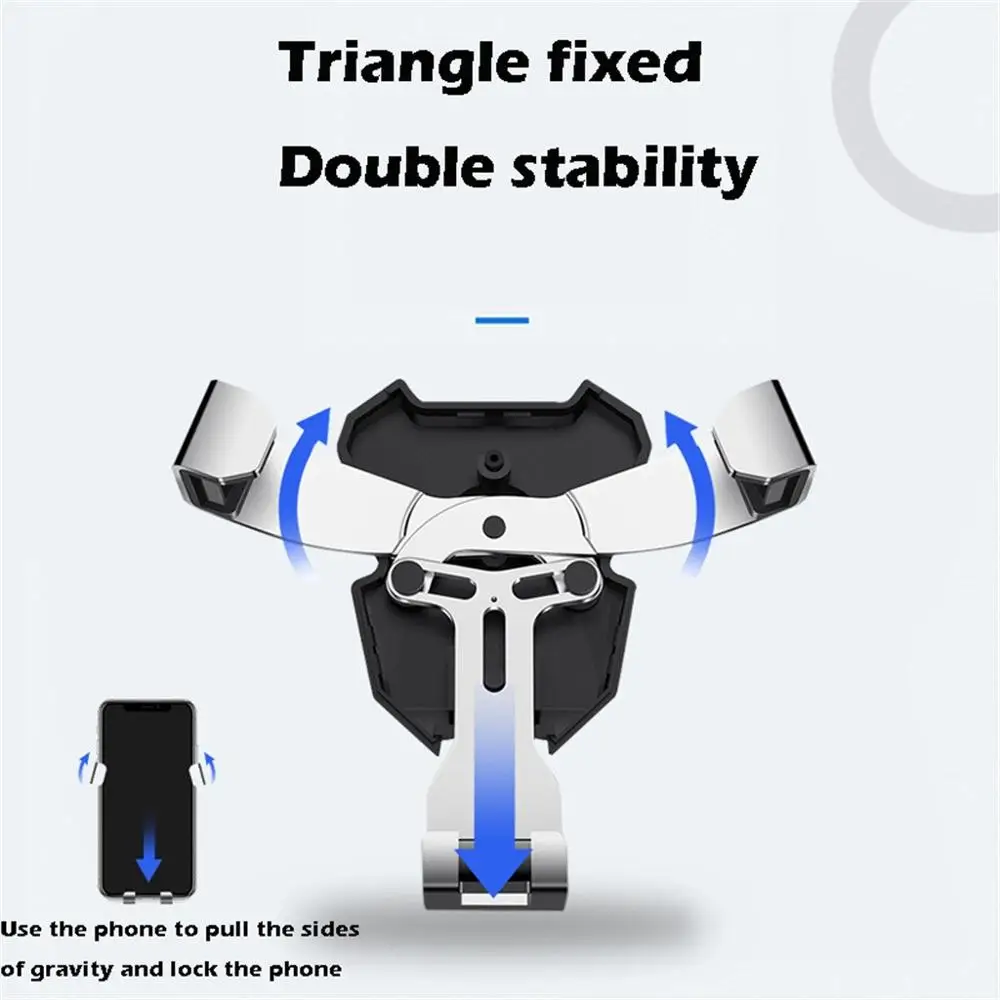 Cell Phone Bracket for Car Upgraded Gravity Car Phone Holder Auto-Clamping Air Vent mount Car for iPhone XS Max For Samaung#906