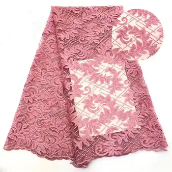 

French Net Sequins Lace Fabrics,High Quality Pink African Tulle Laces Fabrics With Sequins Wedding Nigeria laces Fabrics fj82-97